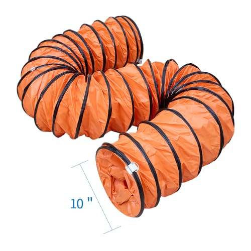 16ft Duct Hose PVC Flexible Duct Hosing with D-Ring & Ajustable Rope for 10Inch Utility Blower Ventilation Fan Exhaust Fan (10IN-16FT) by Balelic - Image 9
