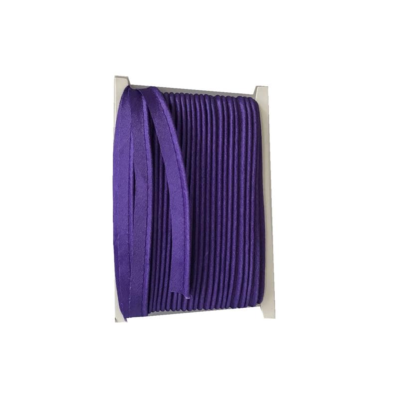 18M Purple Polyester Piping Trim 1.2CM Wide Polyester Piping Tape Cord for Edge Sewing Craft Binding