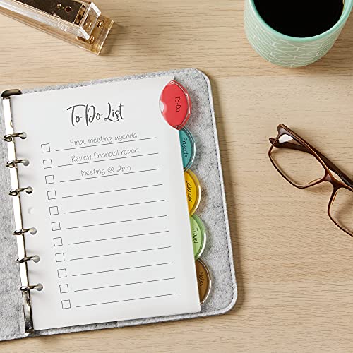 Avery Style Edge Insertable Plastic Dividers, 5.5 X 8.5 Inches, 5-Tab Set, 1 Set (11118) #TOP5