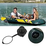 Es conveniente instalar Válvula de aire del barco inflable, conveniente de la válvula de Boston Reemplazo de plástico hecho (negro)