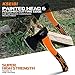 KSEIBI Wood Axe, Small Outdoor Camp Hatchet for Splitting and Kindling Wood, Forged Steel Blade with Anti-Slip and Shock Reduction Handle Great Throwing Axes and Hatchets (Modern)