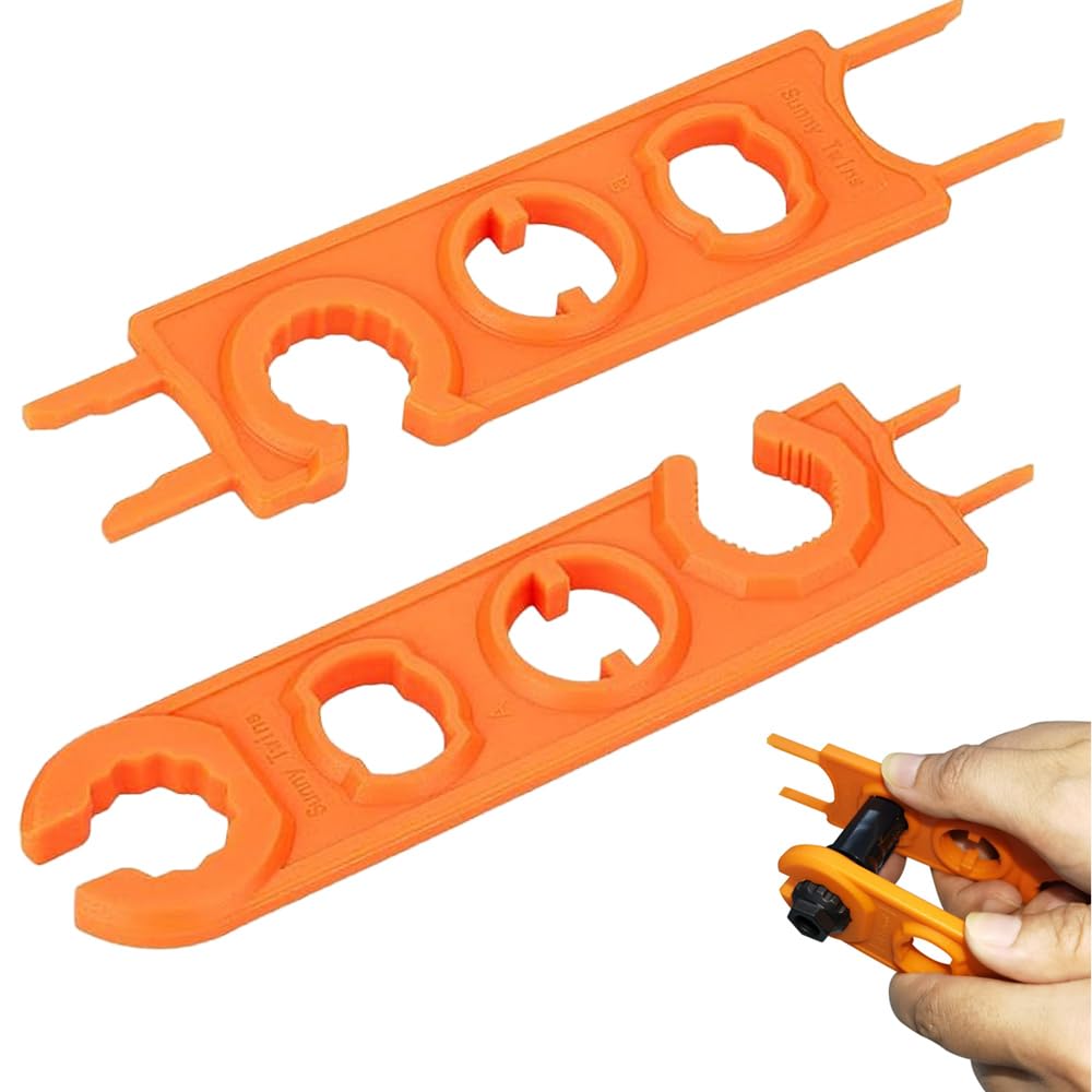 2 pezzi pannello solare chiave connettore fotovoltaica chiave solare strumento solare per cavo a sgancio rapido maschio/femmina