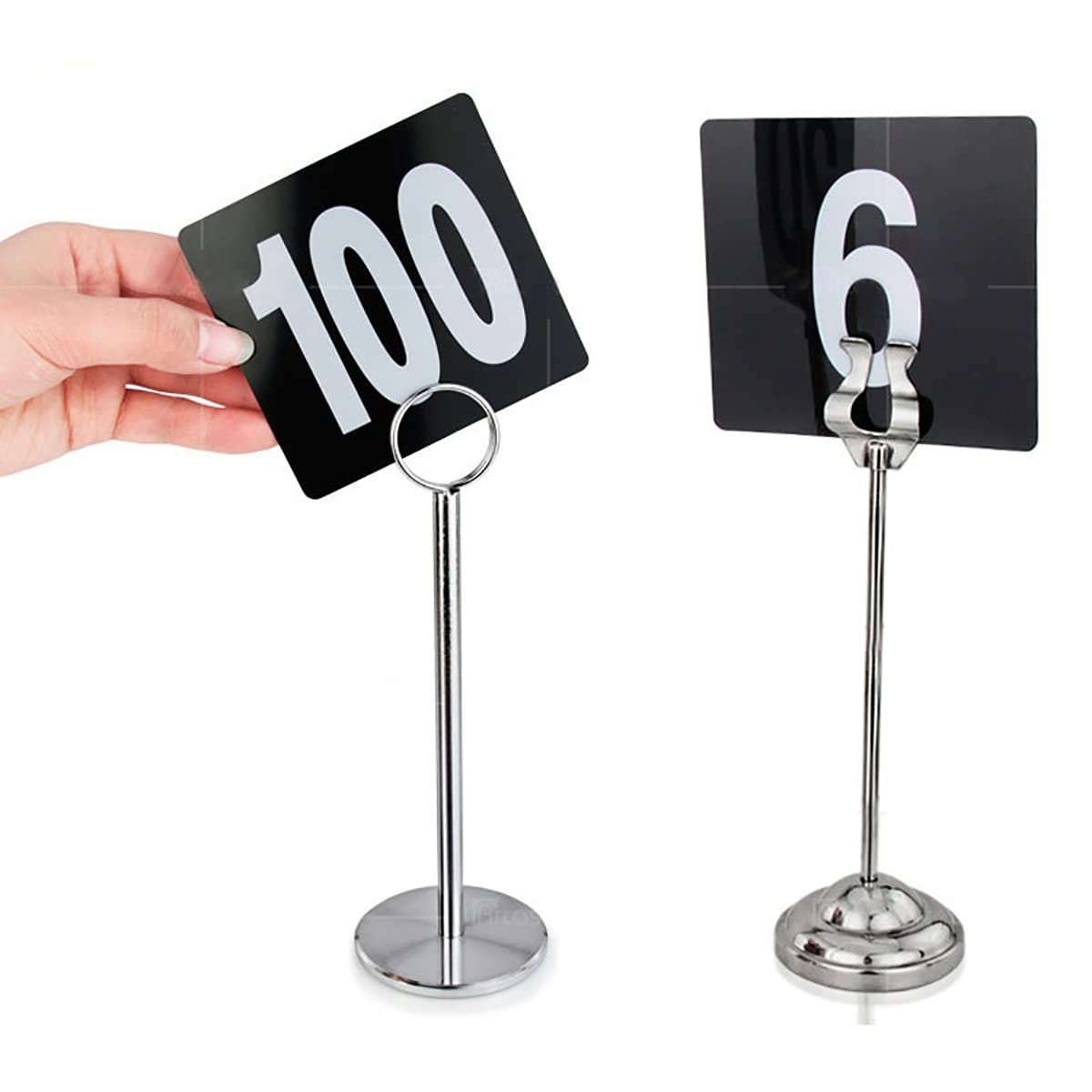 Zestaw numerów stołów, Numerki stołów, zestaw 100 dwustronnych plastikowych cyfr 1-100, czarne, 95 x 100 mm