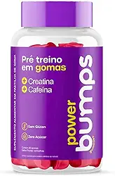 Pré Treino com Creatina em Gummy Sabor Frutas Vermelhas 60 Gomas - Bumps