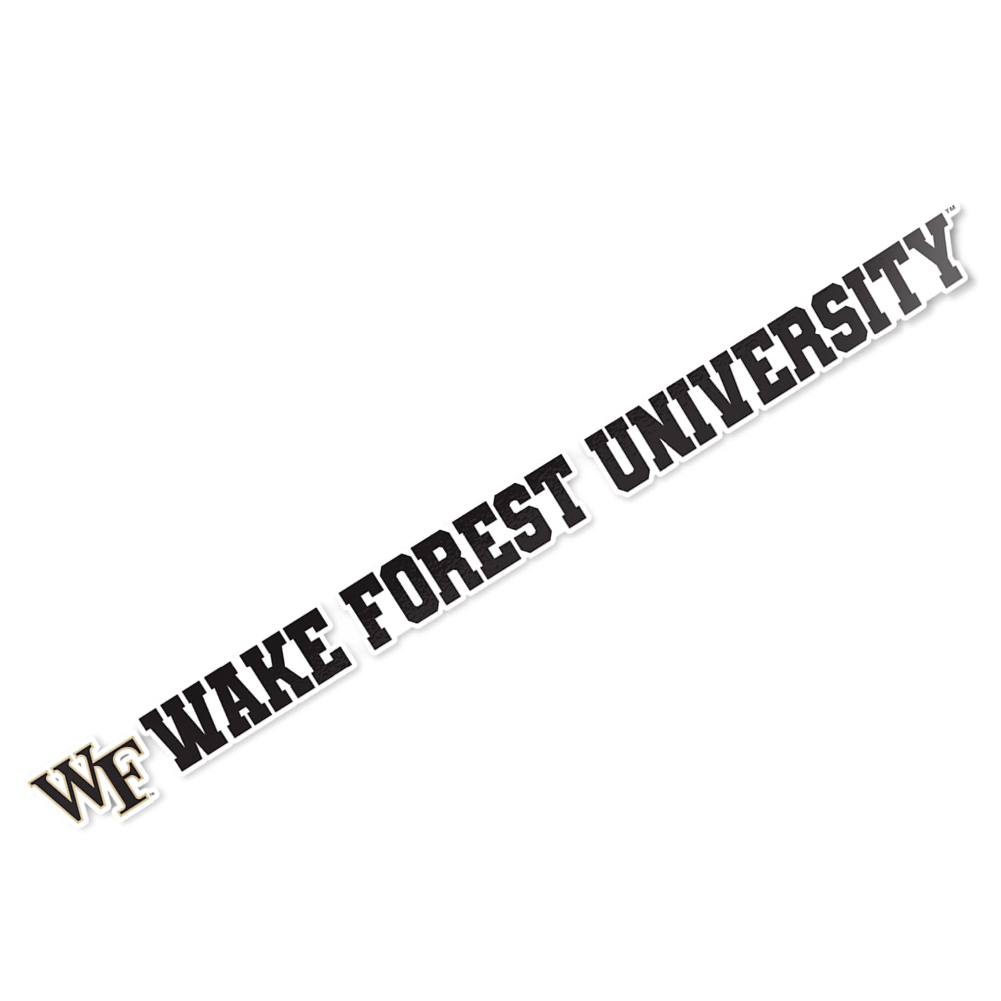 Wake Forest University Vinyl Decal Sticker Pack - 15 Inch Total, Officially Licensed For Laptop, Car, Water Bottle - View #3
