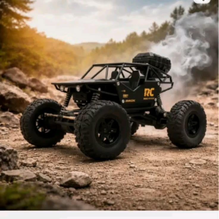 RC Rock Crawler Climbing Monster Truck with Mist Spray, LED Lights & 2.4GHz Remote Control | Rechargeable 4WD Off-Road RC Car for Kids-image-24