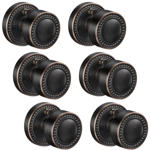 Calzibeno Oil Rubbed Bronze Door Knobs, Zinc Alloy Privacy Door Knobs