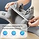COMFIER Kabelloses Nackenmassagegerät mit Wärme, 4D Kneten Nacken und Schulter Massagegerät, Shiatsu Nacken Rückenmassagegerät Kissen, 2 Heizstufen, Geschenke für Mama Papa