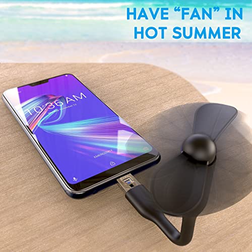 N NEWTOP Mini Ventilatore Micro USB e USB OTG