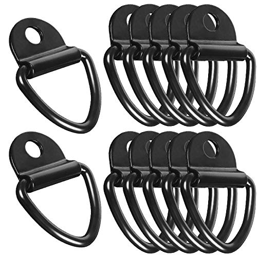 Buy Wayilea 12x VRing Tie Down Anchor Set, Black Tie Down Bracket, 2