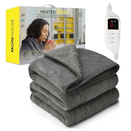 Plaid Riscaldato Elettrico Doppio 130x160 cm