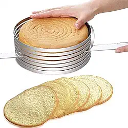 Cortador de bolo aro 30 cm ajustável 6 Camadas Naked cake