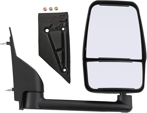 Vista 8 de JDMSPEED Espejo retrovisor lateral izquierdo del conductor compatible con Chevy Express GMC Savana 1500/2500/3500 2003-2019 con ajuste manual