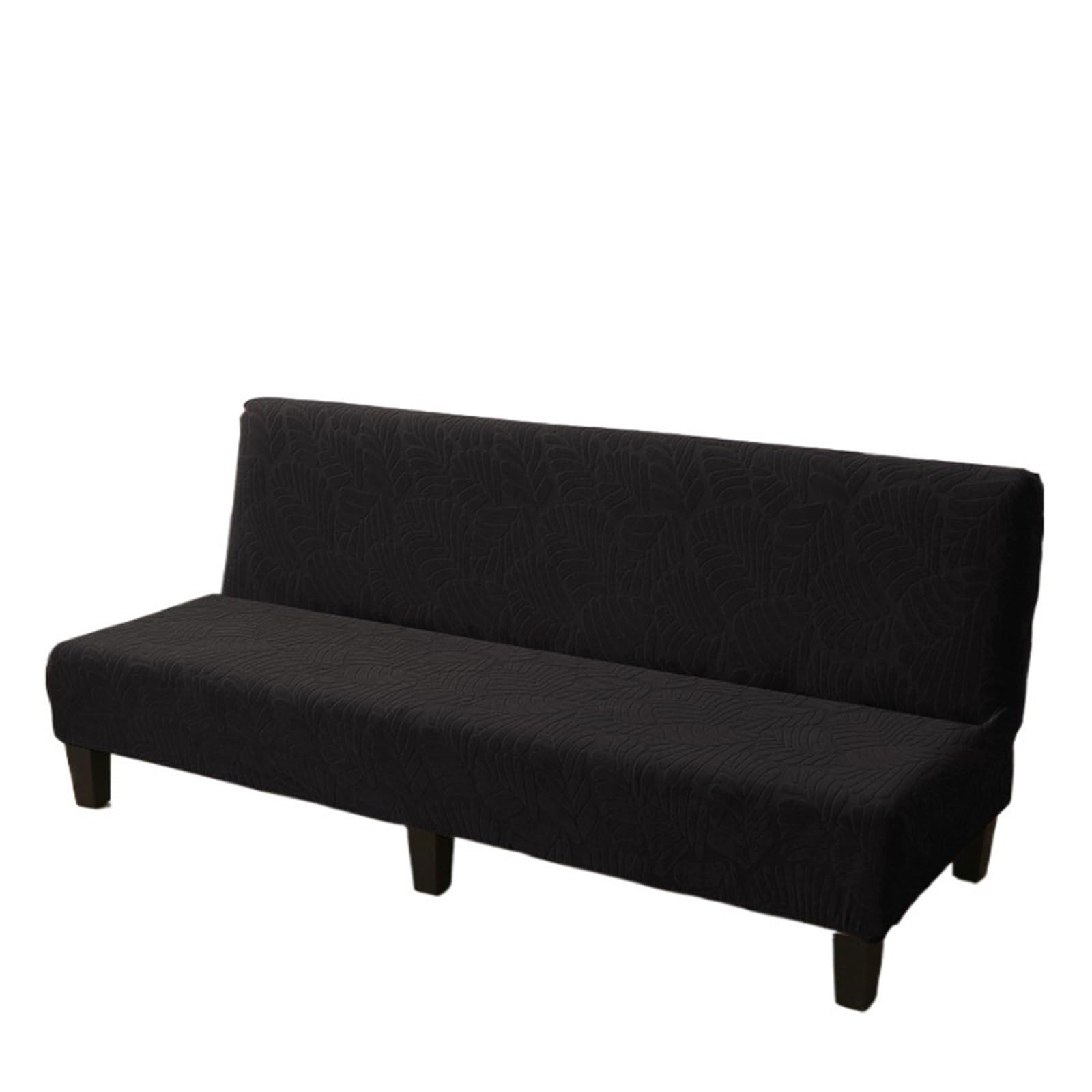 GCYEIDMA Armless Sofa Slipcover Armless Sofa Bed Cover Stretch Protector Spandex Jacquard Fabric Covers(Color 5,L)
