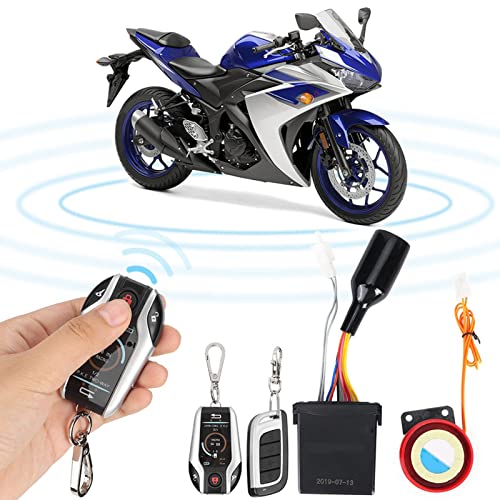 Image of Alarma De Moto,2 Way Motorcycle Alarm System,2 Way Motorcycle Alarm System Anti Theft,Vehicle Alarm and Safety 105-125Db Motorcycle 2 Way Remote Alarm Horn Security System with Engine Start