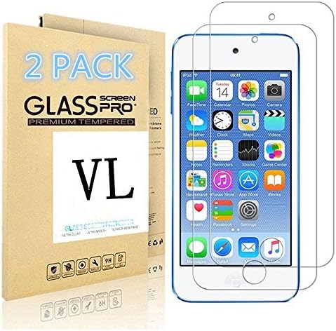 iPod Touch Screen Protector, VL [Tempered Glass] for Apple iPod Touch 6th, 5th Generation, [Scratch Resist] [Bubble-Free] 0.2mm Ultra Thin 9H Hardness High Definition Premium Tempered Glass (2 Pack)