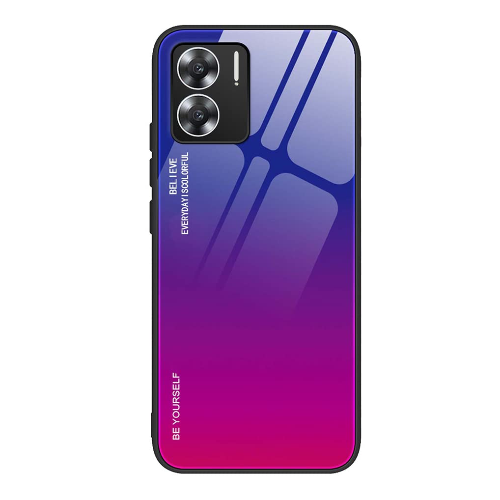SEAHAI Cover Trasparente Per Xiaomi Redmi 10 5G / Note 11E - Custodia Sottile Con Bordo Colorato Blu - Antiurto