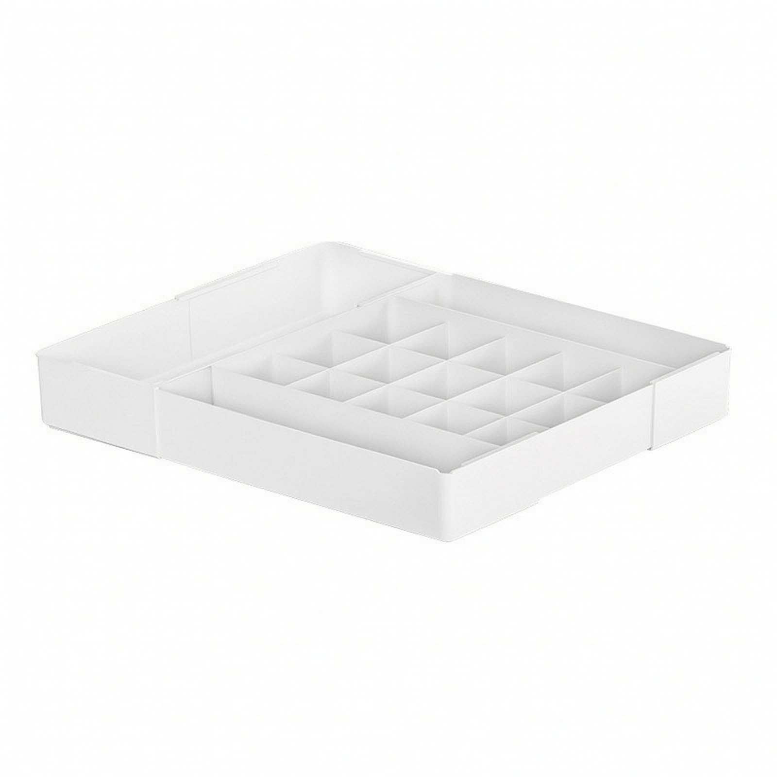 Organizzatore Telescopico per Armadio, 15 Scomparti + 2 Lati Estensibili, Modello Rialzato Da 8,4 Cm, 31,4 Cm Larghezza Estensibile 23,5–41,5 Cm Alte