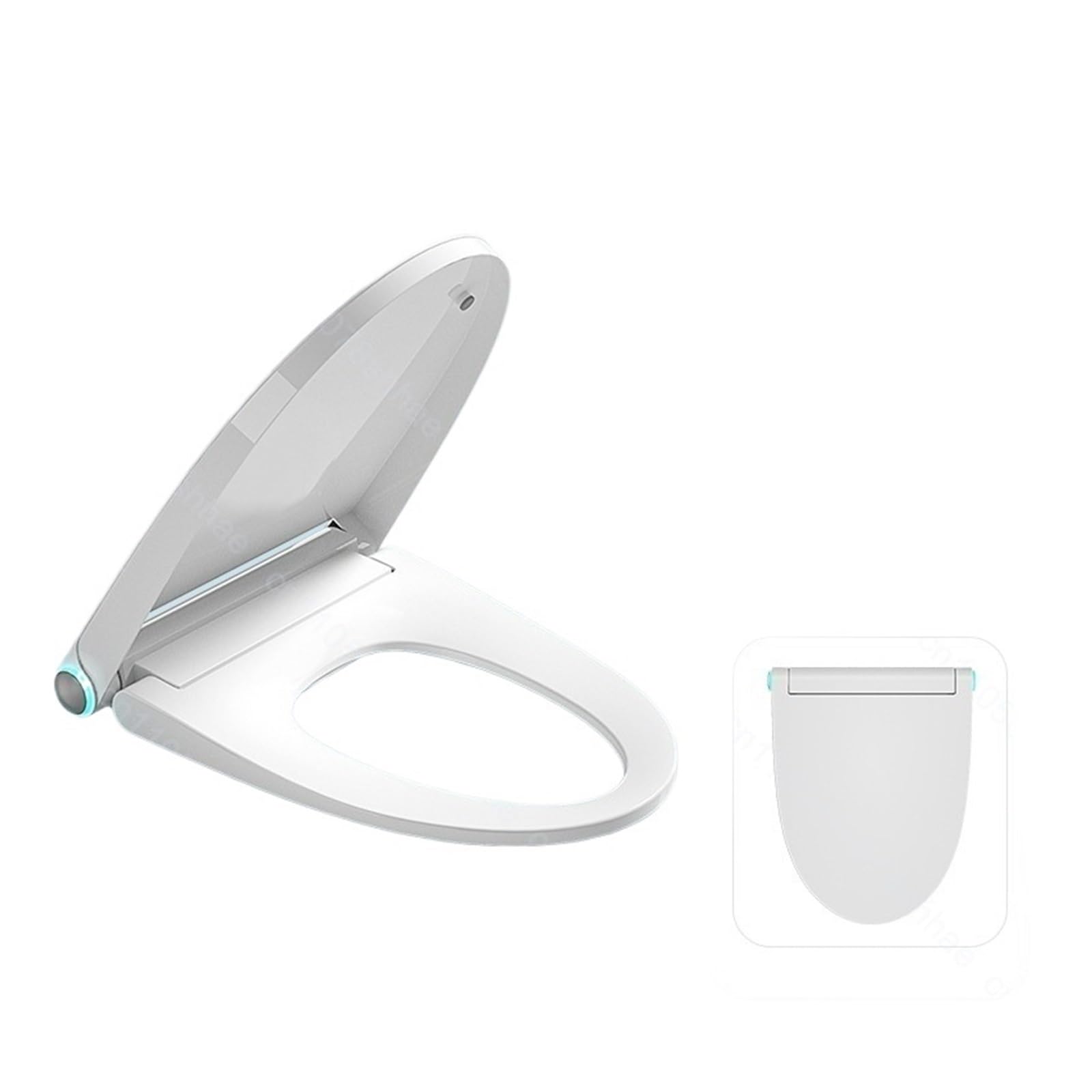 Dxpsxjl Premium-V Smart Elongated Bidet Seat, Heated Warm Water Wash, Air Dryer Clean Night Light, Adjustable, Lightweight, Durable, Portable, User-Friendly, Compact, Toilet, Instant