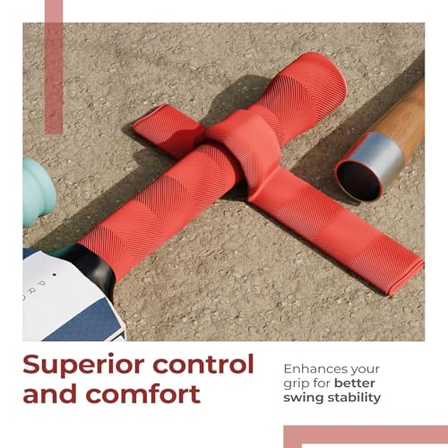 Image of Cricket Bat Grips Multi Color and Design, Replacement Rubber Grips Non Slip High Impact Ultra Tacky and Thick Durable Comfortable Grip Soft
