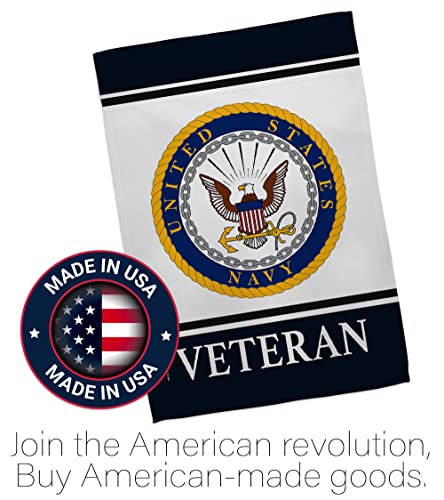 Navy Veteran Eagle Flag Pole Kit for Outside House Armed Forces Official Military Memorabilia Home Door Poster Cemetery Decorations Veteran Garden Remembrance Memorial Day Gifts Made in USA by US MILITARY - Used condition - Image 10
