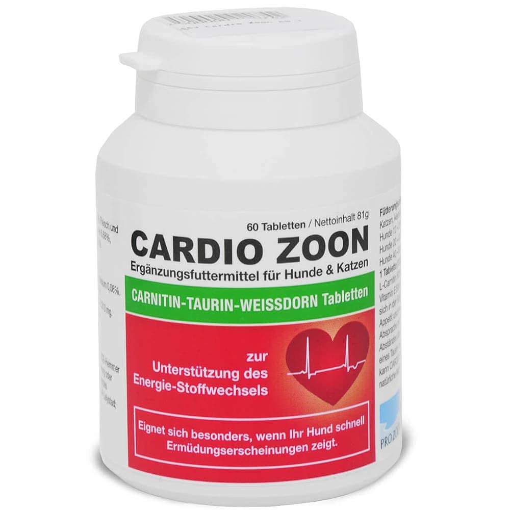 Cardio Zoon | Lot de 2 x 60 comprimés | Complément Alimentaire pour Chiens et Chats