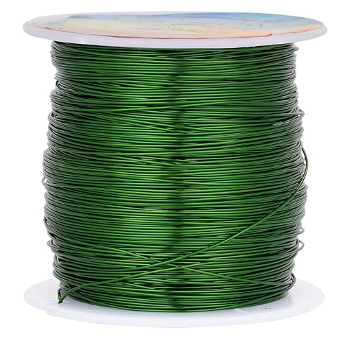 Tarnish Resistant Copper Wires 24 Gauge/0.5mm, 203 Feet, Green
