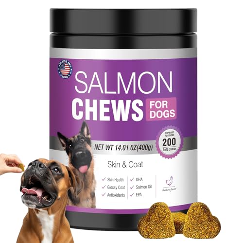 Skin and Coat Supplement for Dogs with Fish Oil, EPA ...