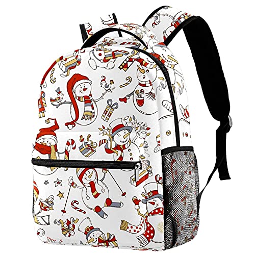 Sac à dos de voyage ergonomique anti-mal de dos imprimé Noël