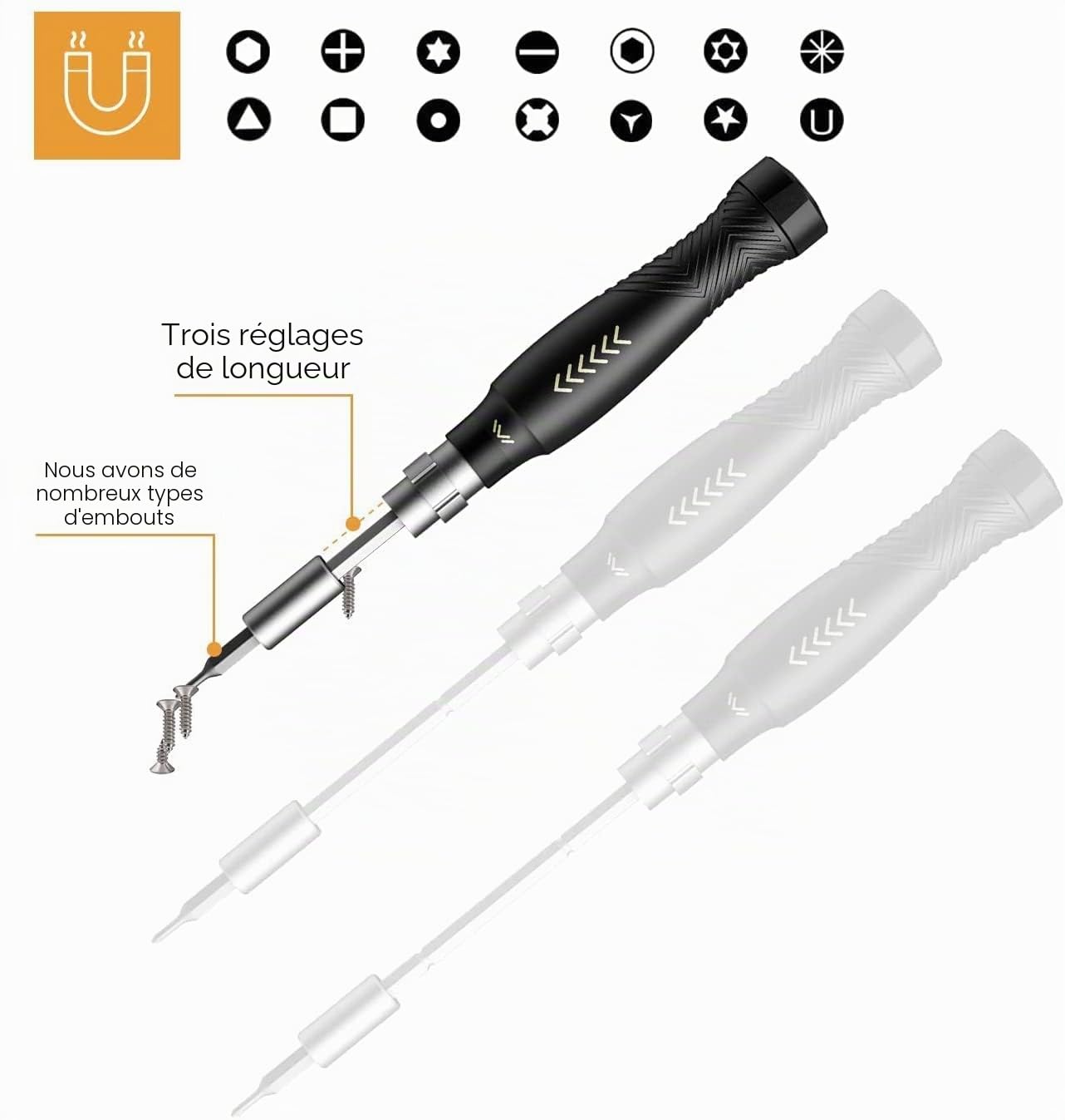 JAKEMY 164 en 1 Kit Tournevis de Precision Outils Réparation T5 T6 Torx Tournevis Embouts Magnétiques pour Téléphone/Lunettes/Ordinateur Portable/Montre/Appareil Photo/iPhone/Voiture RC/Console