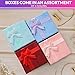 Tesorrio 24Pcs Colored Ring Boxes - Ring Jewelry Box Set, Small Earring Box with Ribbon & Soft Foam Inside - Cardboard Earring Boxes Bulk with Lid, Suitable for Packaging Gifts with Style