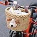 TusaMer Kids Bike Basket, Sturdy Cotton Rope Basket with Adorable Puppy Decor for Girls Boys Bicycles, Scooters & Balance Bikes, Easy Install Sporting_Goods..