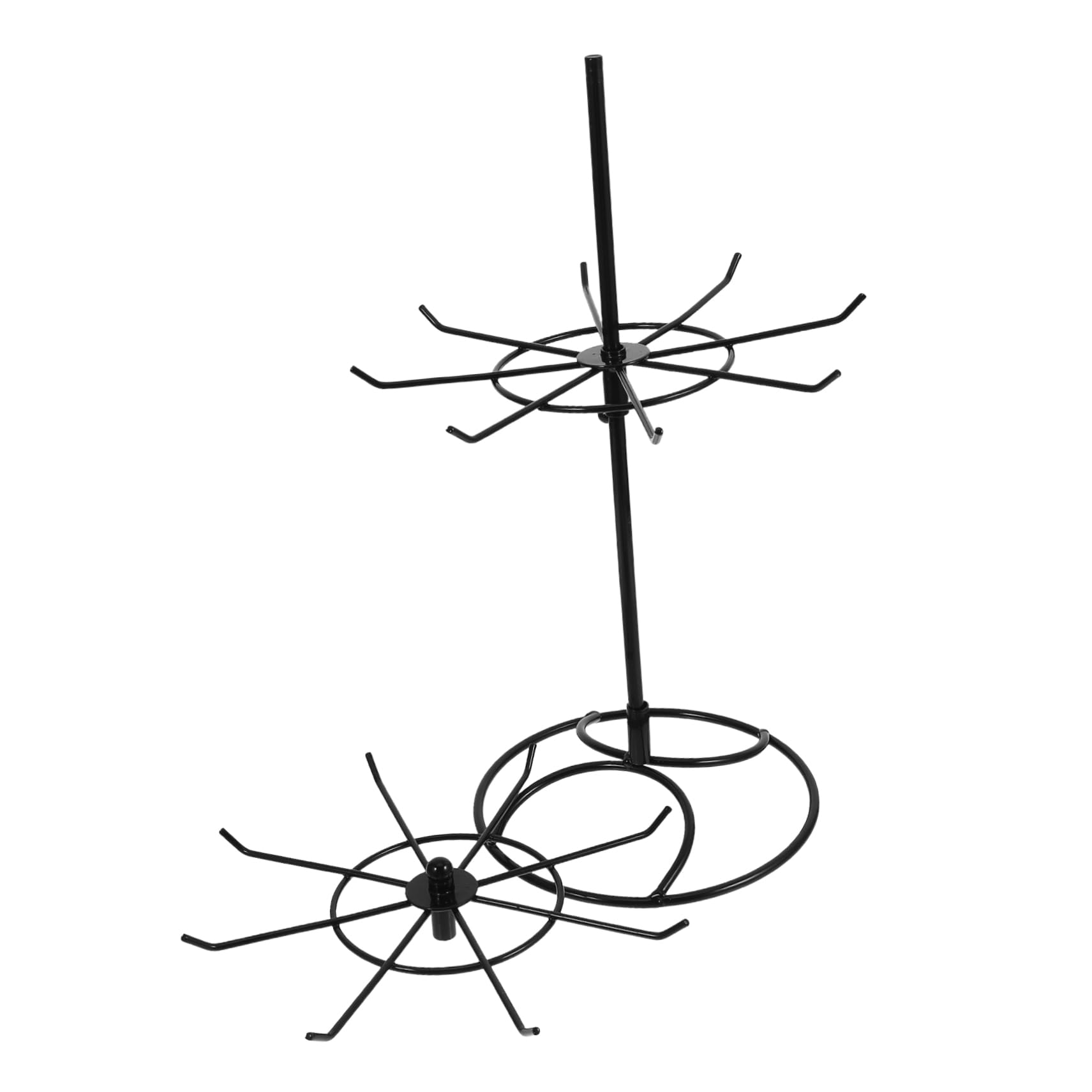 Luxshiny Jewelry Hanger Necklace Bracelet Organizer Stand Bracelet Rack Bracelet Stand Display Ornament Display Stand Jewelry Spinner Display Vintage Jewelry Organizer Black Stainless Steel