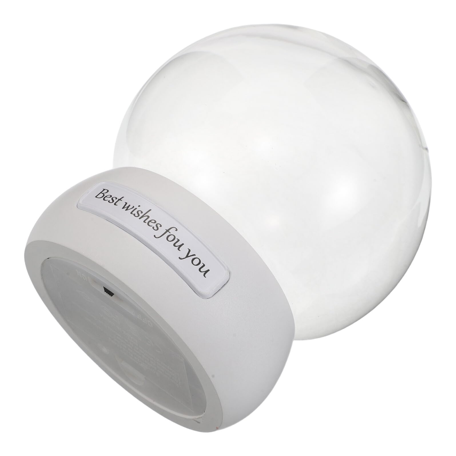 Cúpula de cristal transparente decorativa con luz LED para crear ambientes románticos