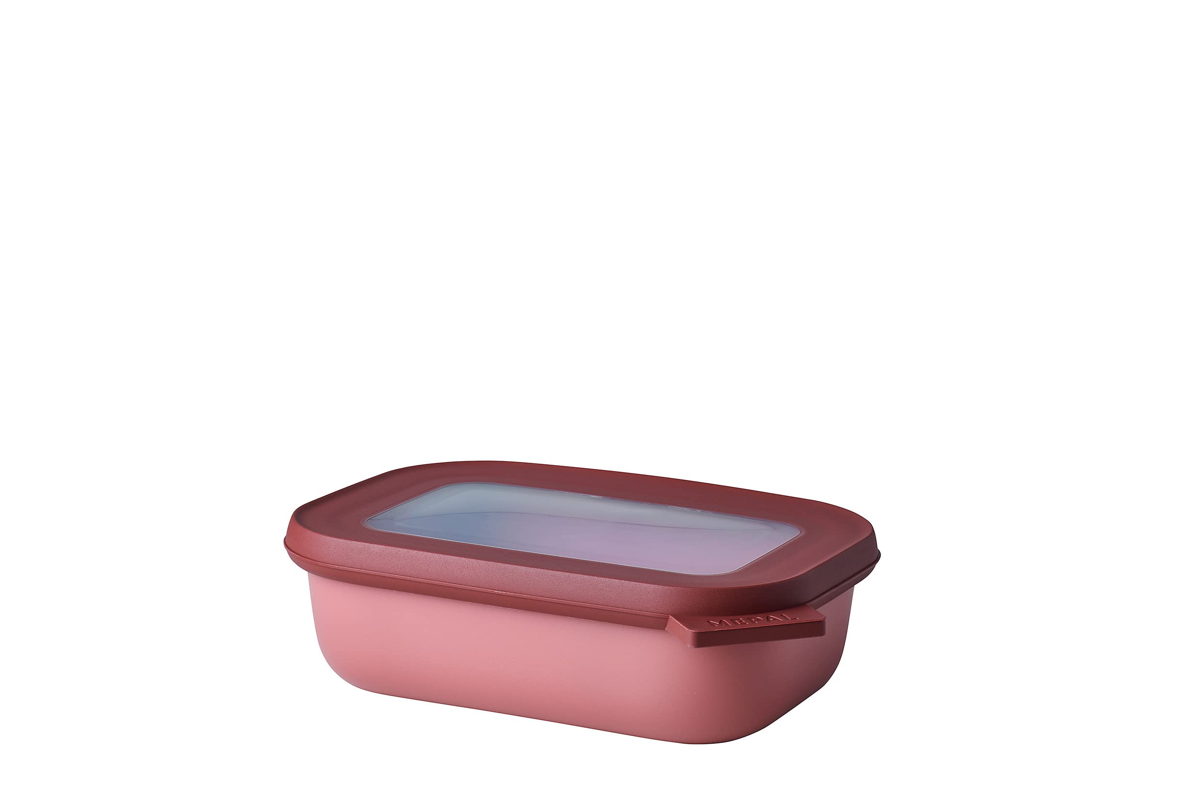 Mepal – Multi Bowl Cirqula Rectangular – Food Storage Container with Lid - Suitable as Airtight Storage Box for the Fridge & Freezer, Microwave Container & Servable Dish – 500 ml – Vivid mauve