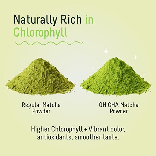 Image of OH CHA - Japanese Matcha Tea Powder | Premium Grade | 30gms - 30 Servings | Pure Authentic MatchaGreen Tea Powder Sourced from Shizuoka, Japan | Vegan, No Artificial Sweeteners, NON GMO | Best for Matcha Latte