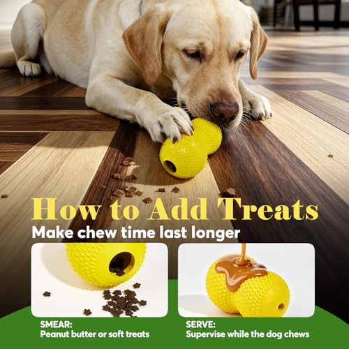 Image of Kimee Natural Rubber Dog Chew Toys Dog Toys for Aggressive Chewers Gourd