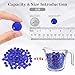 FUTUREPLUSX 1LB Blue Flat Glass Marbles, Premium Dark Blue Aquarium Rocks Fish Tank Gravel Stones Bulk Pebbles Decorative Beads for DIY Crafts Vase Fillers Table Scatter Decor