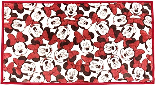 丸眞 ロングブランケット ディズニー ミニー フェイシーズ ミ二ー H80×W150cm かわいい ふわふわ おしゃれ 防寒グッズ 2245028600