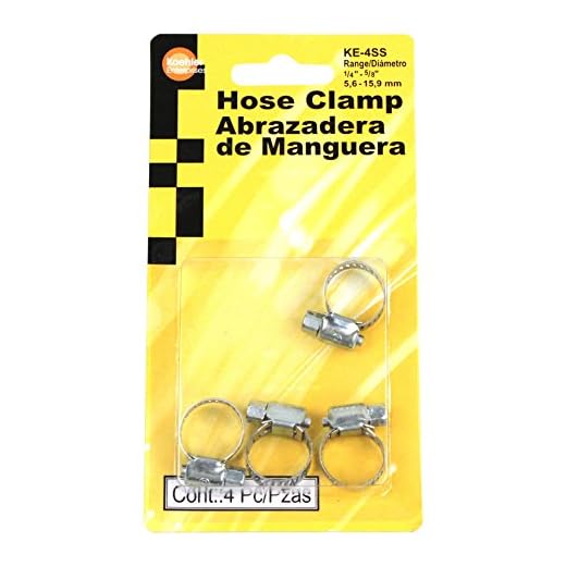 Koehler Enterprises KE4SS Hose Clamp Blister Pack, 4 Piece (Micro Size 4)