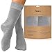 Produktbild lampox Bambussocken (6 Paar) Atmungsaktiv Socken Business Sport Laufen Reduziert Schweiß(43-46, Grau)