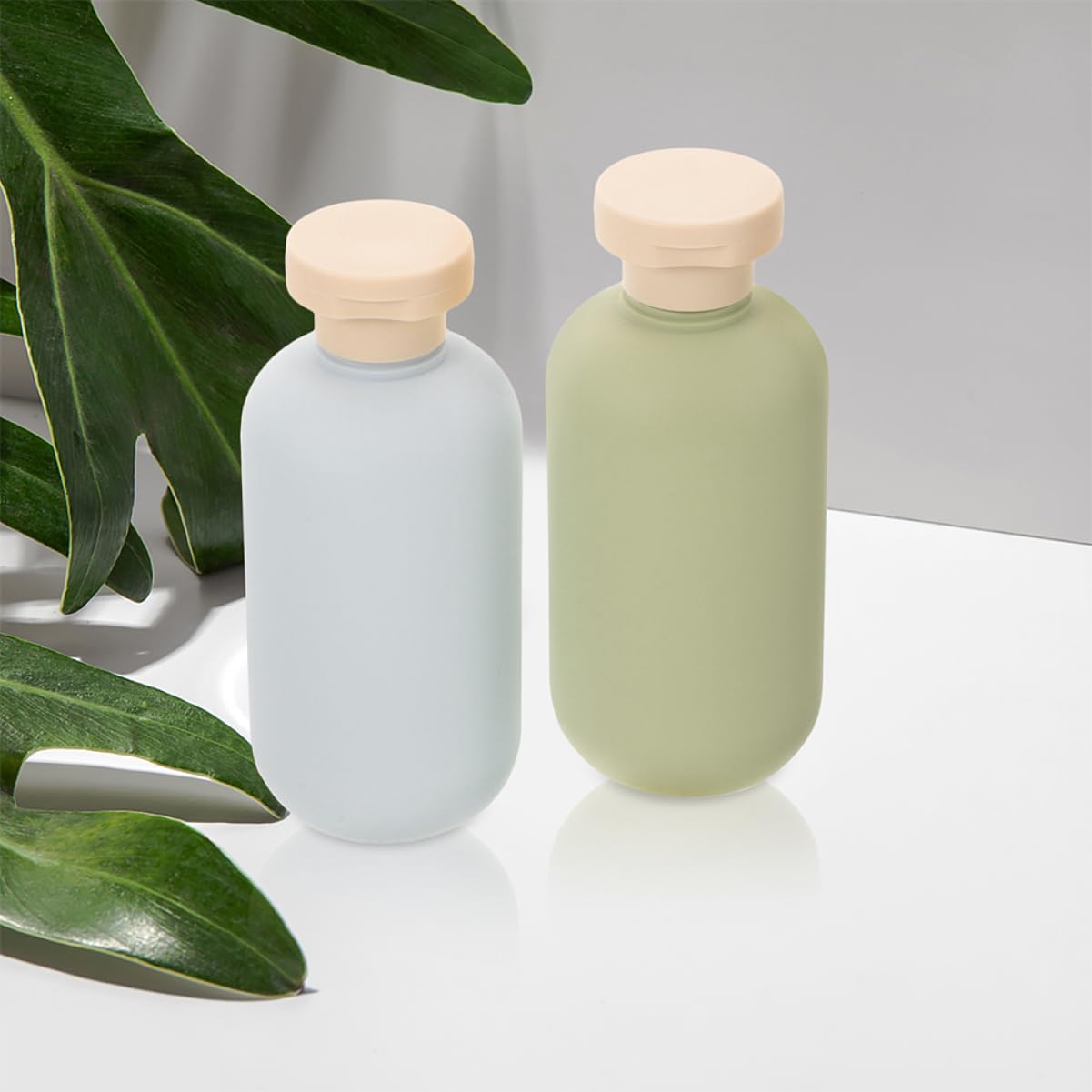Beaupretty Bouteilles Rechargeables 2 PièCes Pour Shampooing Et Lotion Flacons De Voyage Compacts En Plastique Avec Bouchon À Rabat ÉTanche Conteneurs Pratiques Pour Soins Personnels
