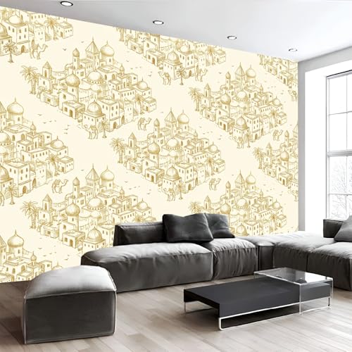 Papier peint architecture de luxe pour chambre parentale