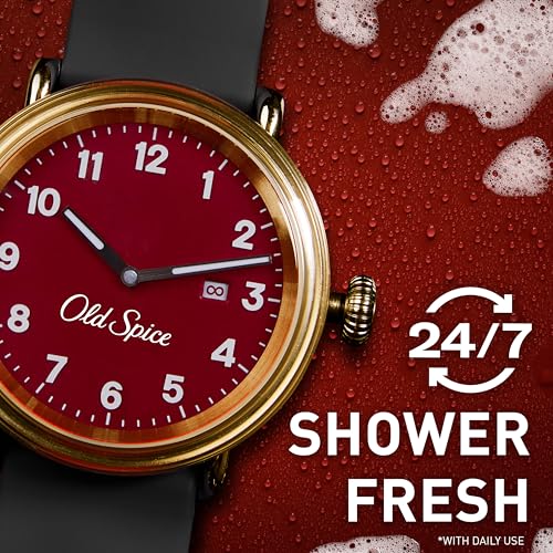Image of Old Spice Refreshing Body Wash for Men, 3X Defense, 24 /7 Shower Fresh with Long Lasting Scent, Red Collection, Aqua Reef with Cypress Scent, 24 Ounce (Pack of 4)