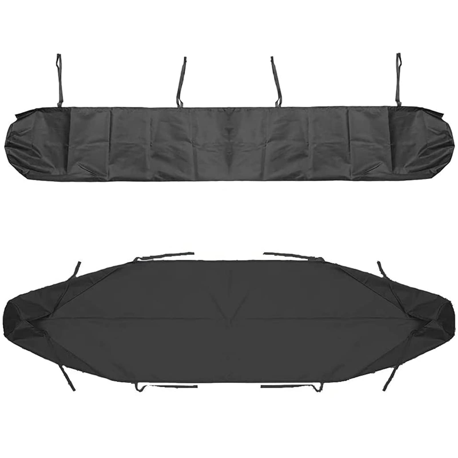 Copertura impermeabile per patio, copertura di ricambio per riparo da giardino esterno (nero, 4 m) – protezione invernale per terrazze e giardini