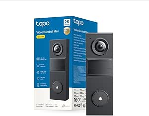 Tapo D205 Video Door Phone 2K 3MP, 160° Field of View, AI Detection, IP54, Call to the Doorbell, High Battery Life 5200 mAh, Fast Charging, USB-C Port, Compatible with Solar Panel asin的图片