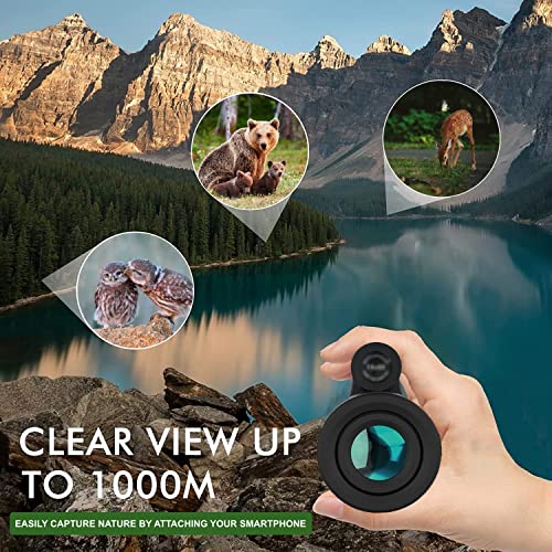 12X56 Monocular Telescope With Smartphone Adapter And Upgraded Tripod, Hd Handheld Telescope - High Powered Monocular Scope For Adults - Birdwatching - Gifts For Men Him Dad Husband Boyfriend (Black) #TOP4