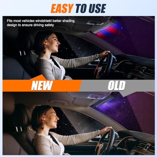 Image of Nilight 32LED Red Blue Dash Strobe Light w /Controller Windshield Mount