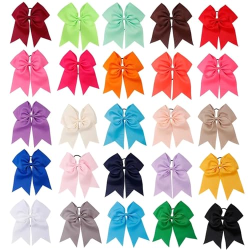 Bandes élastiques multicolores 7 pouces anti-casse pour queue de cheval - 4