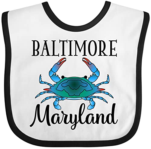 inktastic Baltimore Maryland Vacation Blue Crab Baby Bib